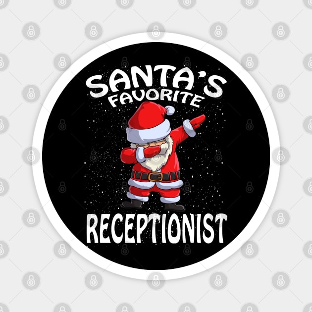 Santas Favorite Receptionist Christmas Magnet by intelus